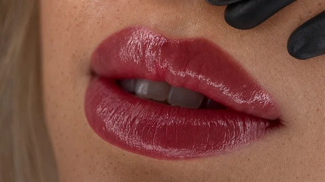 Petalite i Apatite, usta zaraz po zabiegu, kolor jeszcze ostry